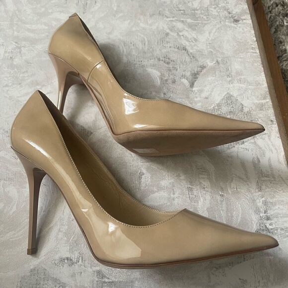 Jimmy Choo Nude Patent Leather Pumps SIZE 41 - Picture 1 of 4